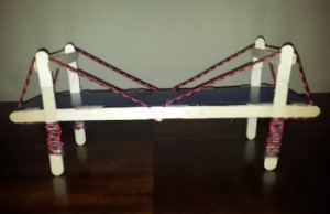 Popsicle Stick Suspension Bridge