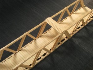 Popsicle Stick Truss Bridge